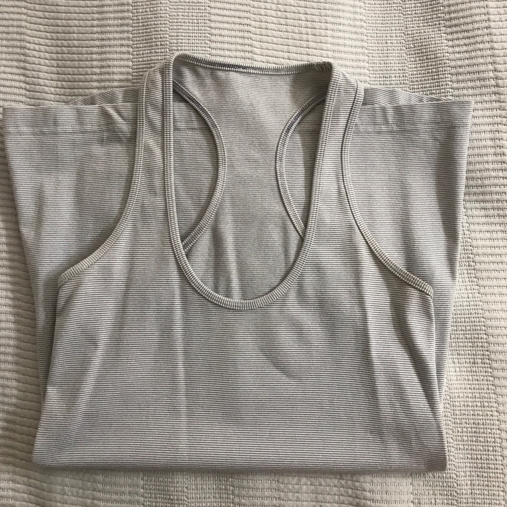 Cool racer back - grey striped